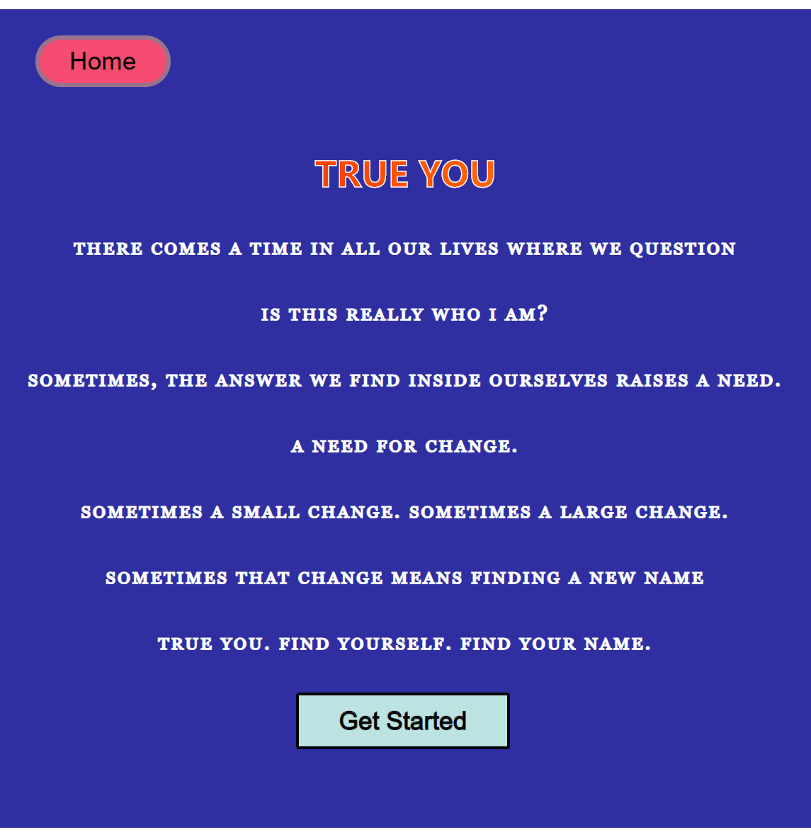 A screenshot of True You